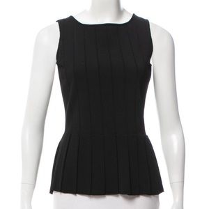 St. John Black Knit top size petite